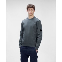 Diagonal Raised Fleece Crew Neck Sweatshirt 12CMSS022A005086W978